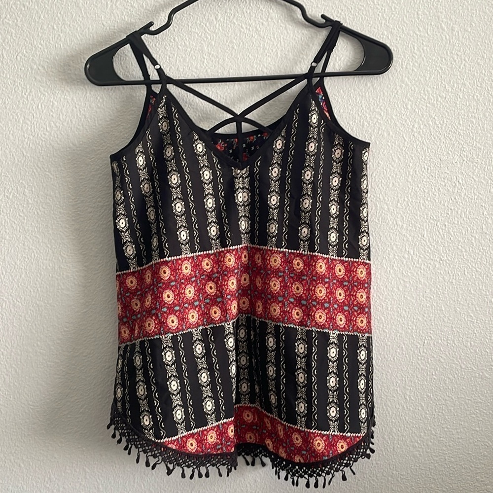 American Rag Cie Floral Boho Top Size XS - Picture 3 of 8